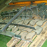 Welding of the front half of First Cut is completed snd braced